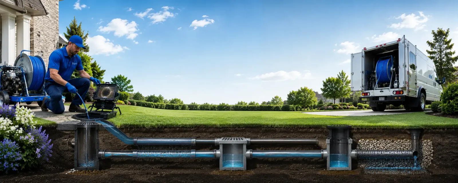 Outdoor drain cleaning information for Easley, SC
